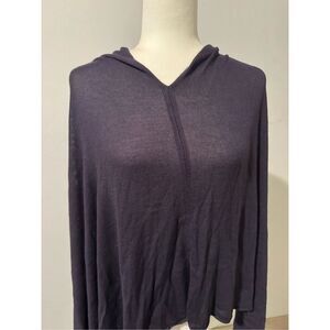 Lexi York 100% bamboo blue wrap pancho OS